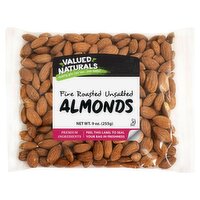 Valued Naturals Fire Roasted Unsalted Almonds, 9 oz