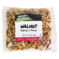 Valued Naturals Walnut Halves & Pieces, 7.5 oz