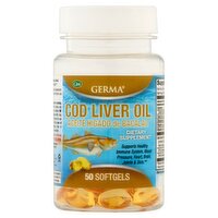 Germa Cod Liver Oil Softgels, 50 count