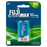 Fuji EnviroMAX 9v Extra Heavy Duty Battery, 1 Count
