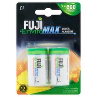 Fuji EnviroMAX C 1.5v Super Alkaline Battery, 2 count