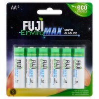 Fuji EnviroMAX AA 1.5v Super Alkaline Batteries, 12 count