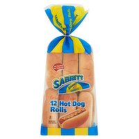 Sabrett Enriched Classic Hot Dog Rolls Family Pack, 12 count, 18 oz