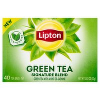 Lipton Signature Blend Green Tea Bags, 40 count, 1.83 oz