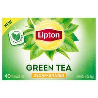 Lipton Decaffeinated Green Tea Bags, 40 count, 1.97 oz