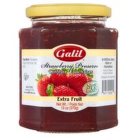 Galil Extra Fruit Strawberry Preserve, 13 oz