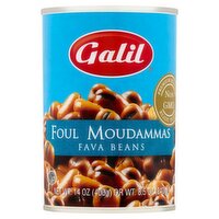 Galil Foul Moudammas Fava Beans, 14 oz