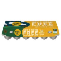 Nature's Yoke Soy & Corn Free-Range Eggs, Large, 18 count