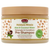 African Pride Moisture Miracle Aloe & Coconut Water Pre-Shampoo, 12 oz