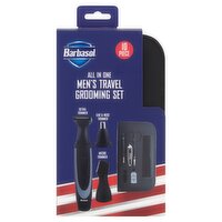 Barbasol All in One Men's Travel Grooming Set, 10 Piece, 1 Each