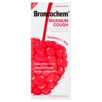 Broncochem Original Maximum Cough Raspberry + Aloe Liquid, 4 fl oz