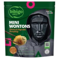 Bibigo Chicken & Vegetable Dumplings Mini Wontons, 24 oz, 24 Ounce