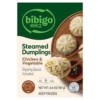 Bibigo Chicken & Vegetable Steamed Dumplings, 6.6 oz