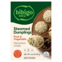 Bibigo Pork & Vegetable Steamed Dumplings, 6.6 oz