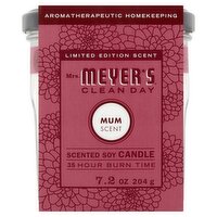 Mrs. Meyer's Clean Day Mum Scent Soy Candle Limited Edition, 7.2 oz