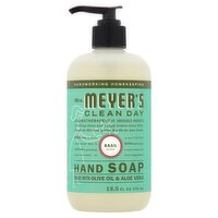 Mrs. Meyer's Clean Day Basil Scent Hand Soap, 12.5 fl oz, 12.5 Fluid ounce