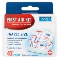 LUCKY SUPER SOFT First Aid Kit Travel Size, 42 count