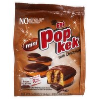 Eti Mini Pop Kek Cocoa Coated Cake with Chocolate Sauce, 8 count, 5.08 oz