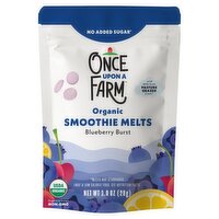 Once Upon a Farm Organic Smoothie Melts Blueberry Burst Baby Food, Toddler, 1.0 oz