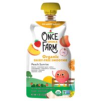 Once Upon a Farm Organic Peach Sunrise Dairy-Free Smoothie, 4 oz