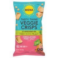 Biena Tasty Thins Himalayan Pink Salt Flavored Veggie Crisps, 4 oz