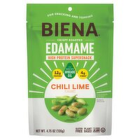 Biena Chili Lime Flavored Edamame High Protein Supersnack, 4.75 oz
