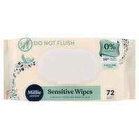 Millie Moon Sensitive Wipes, 72 count