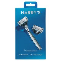 Harry's Razor Handle and 5-Blade Cartridges Chrome Edition