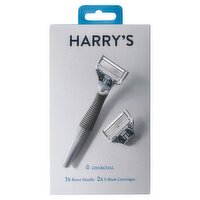 Harry's Charcoal Razor Handle and 5-Blade Cartridges