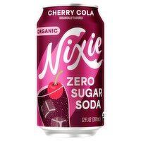 Nixie Cherry Cola Organic Zero Sugar Soda, 12 fl oz
