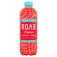 Roar Organic Strawberry Lemonade Flavored Vitamin Enhanced Beverage, 18 fl oz