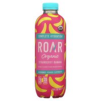 Roar Complete Hydration Organic Strawberry Banana Vitamin Enhanced Beverage, 18 fl oz