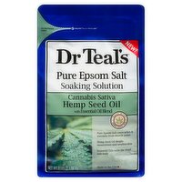 Dr Teal's Dr Teal's Cannabis Sativa Hemp Seed Oil Pure Epsom Salt Soaking Solution, 3 lbs, 3 Pound 