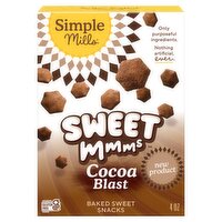 Simple Mills Sweet Mmms Cocoa Blast Baked Sweet Snacks, 4 oz