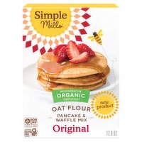Simple Mills Oat Flour Original Pancake & Waffle Mix, 12.9 oz