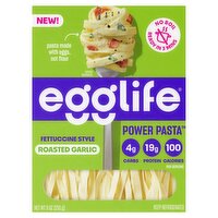 Egglife Power Pasta Fettuccine Style Roasted Garlic Power Pasta, 9 oz