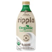 Ripple Organic Vanilla Plant-Based Milk, 48 fl oz