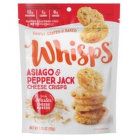 Whisps Asiago & Pepper Jack Cheese Crisps, 1.95 oz