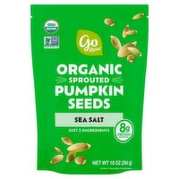 Go Raw Organic Sprouted Sea Salt Pumpkin Seeds, 10 oz
