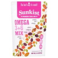 Sunkist Omega 3+6 Premium Trail Mix, 13 oz