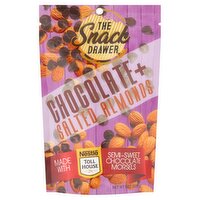 The Snack Drawer Chocolate+ Salted Almonds, 8 oz