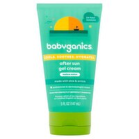 Babyganics Mellow Melon After Sun Gel Cream, 5 fl oz