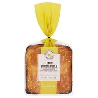 Euro Classic Lemon Brioche Rolls, 4 count, 11 oz