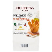 Di Bruno Bros. Italian Mini Chunky Breadsticks with Chili Pepper, 3.52 oz