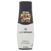 Sodastream Mug Zero Sugar Root Beer Drink Mix, 14.9 fl oz