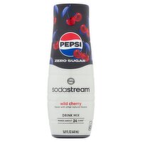 SodaStream Pepsi Zero Sugar Wild Cherry Drink Mix, 14.9 fl oz