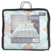 Madison Luxury Home Complete 8 Piece King Bedding Ensemble, 1 Each