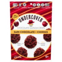 Undercover Dark Chocolate + Cherries Chocolate Quinoa Crisps, 3.0 oz