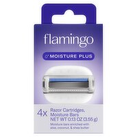 Flamingo Razor Cartridges, Moisture Bars, 0.13 oz