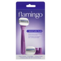 Flamingo Moisture Plus Razors, 6 count, 0.13 oz